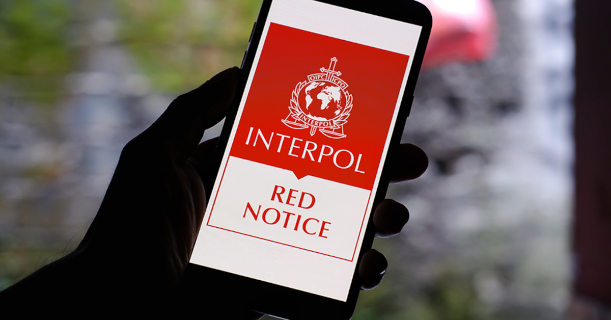 avis de recherche Interpol